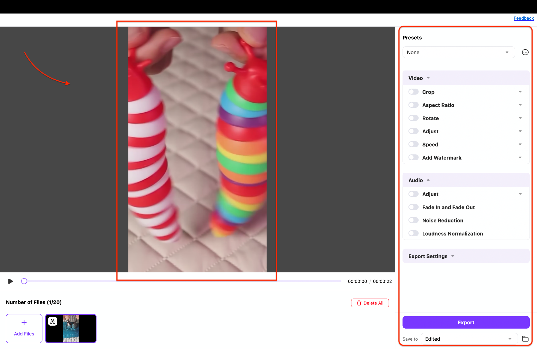 import your stereo asmr footage
